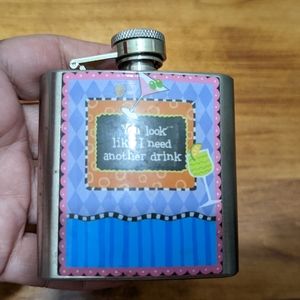 You Look like I need a drink Flask stainless steel 3 oz flask New Funny